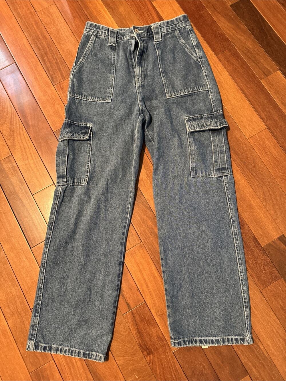 Y2K Ardene 09 90’s wide leg Multipocket jeans size 28 high rise